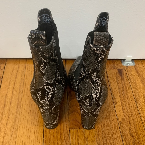 Steve Madden Snakeskin Heeled Boots - Picture 4 of 5